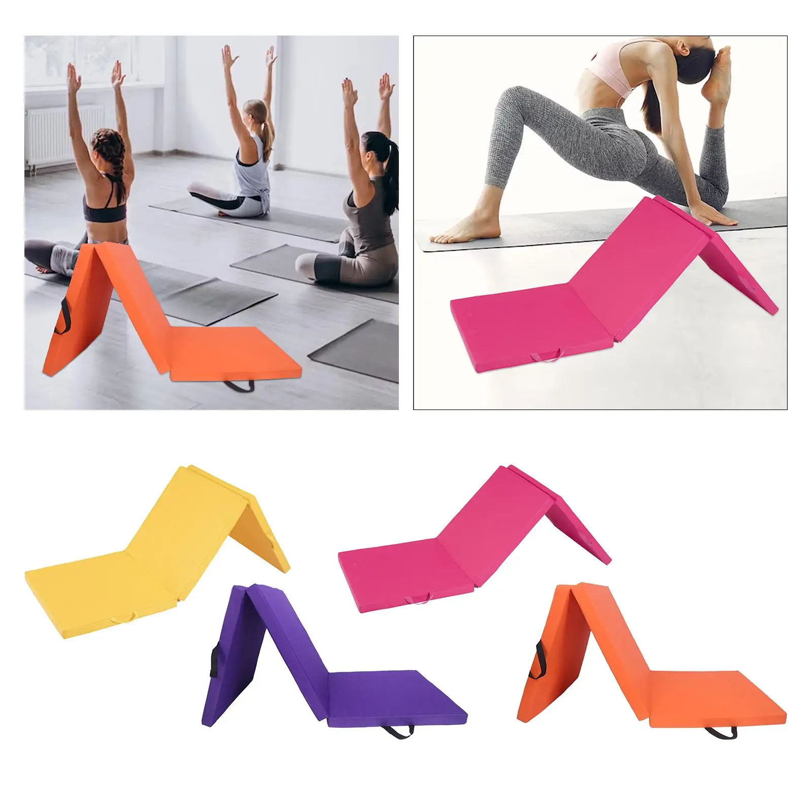 Estera de ejercicio plegable Estera de yoga plegable Estera de yoga Estera de ejercicio para gimnasia