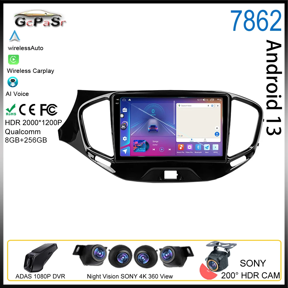 

Android For LADA Vesta Cross Sport 2015 - 2020 Car Radio Auto Multimedia Video Player Navigation GPS Rear camera Bluetooth 5G