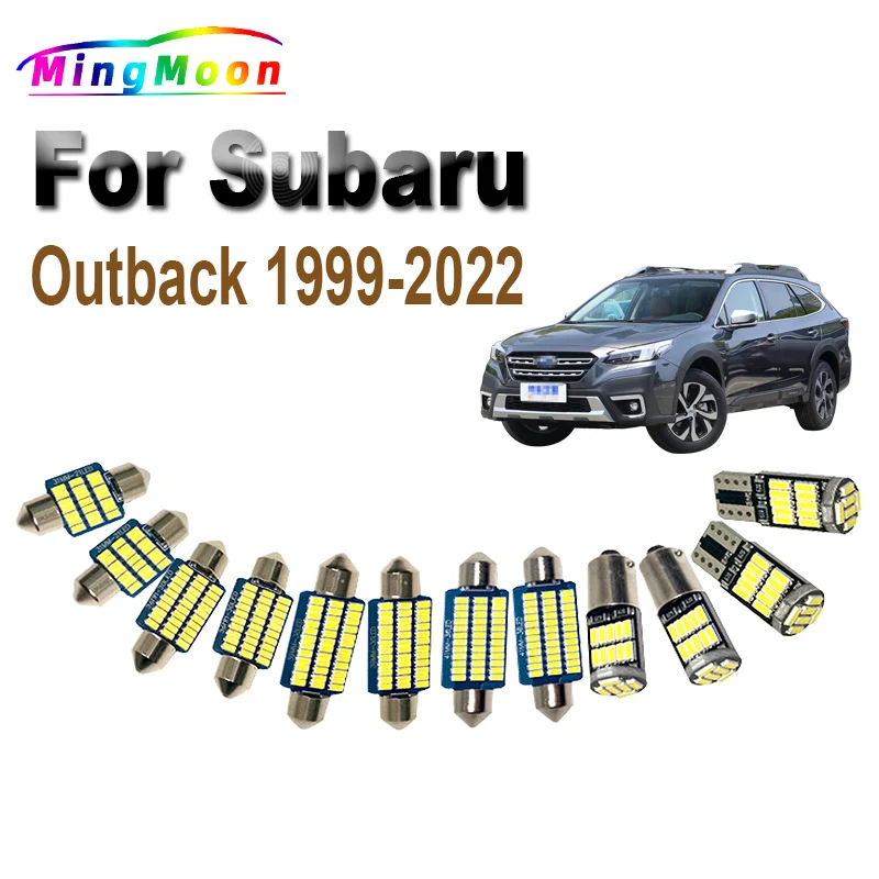 For Subaru Outback BR9 BS9 BE BH BL BP9 Sedan Wagon 1999-2020 2021 2022 Car LED Bulb Interior Map Dome Door Roof Light Kit