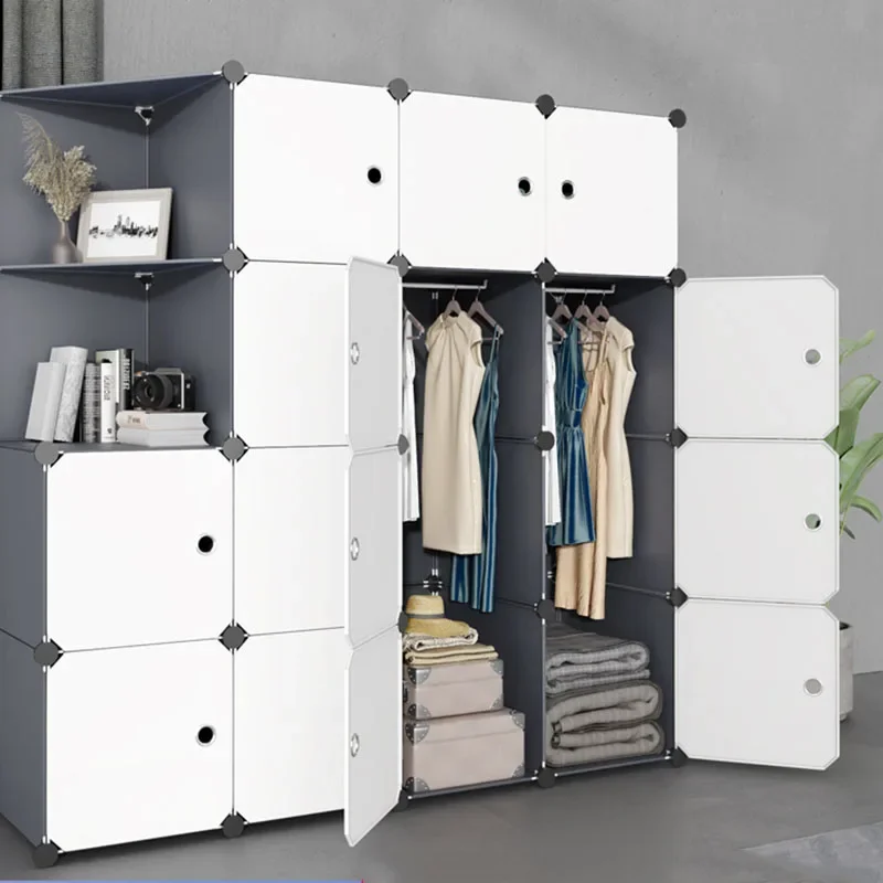 Modern Modular Wardrobe Nordic Minimalist Bedroom Organizer Closet Storage Portable Clothes Partitions Muebles Trendy Furniture