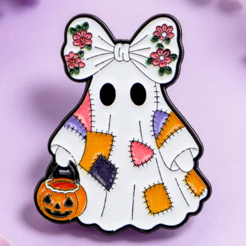 Cute Kawaii Funny Ghost Duck Doctor Dog Frog Cartoon Pins Badges for Backpack Hats Clothes Bags Decor Accessories Gifts Friends view 3