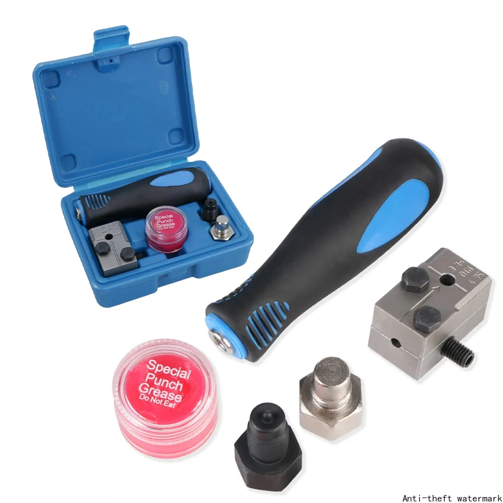 3/16-Inch Brake Pipe Flaring Tool Handheld Brake Lines Repairing Tool Kit Brake Flare Tool Kit for Motorcycle Automotive Truck