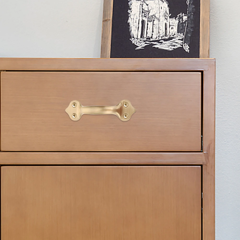 

Brass Drawer Pulls H Cupboard Knob Cabinet Pull Wardrobe Doorknob Modern Durable Suitable Size Home