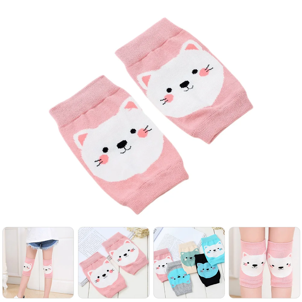 1Pair Baby Crawling Knee Pads Cotton Protective Toddler Pads Comfortable Soft Skin Friendly Crawling Protectors for Infants