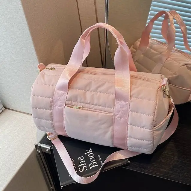 

JIAERDI корейская ручная сумка Sle Boston женская сшитая большая вместительная сумка на плечо с подушкой женские спортивные повседневные сумки для фитнеса 2025