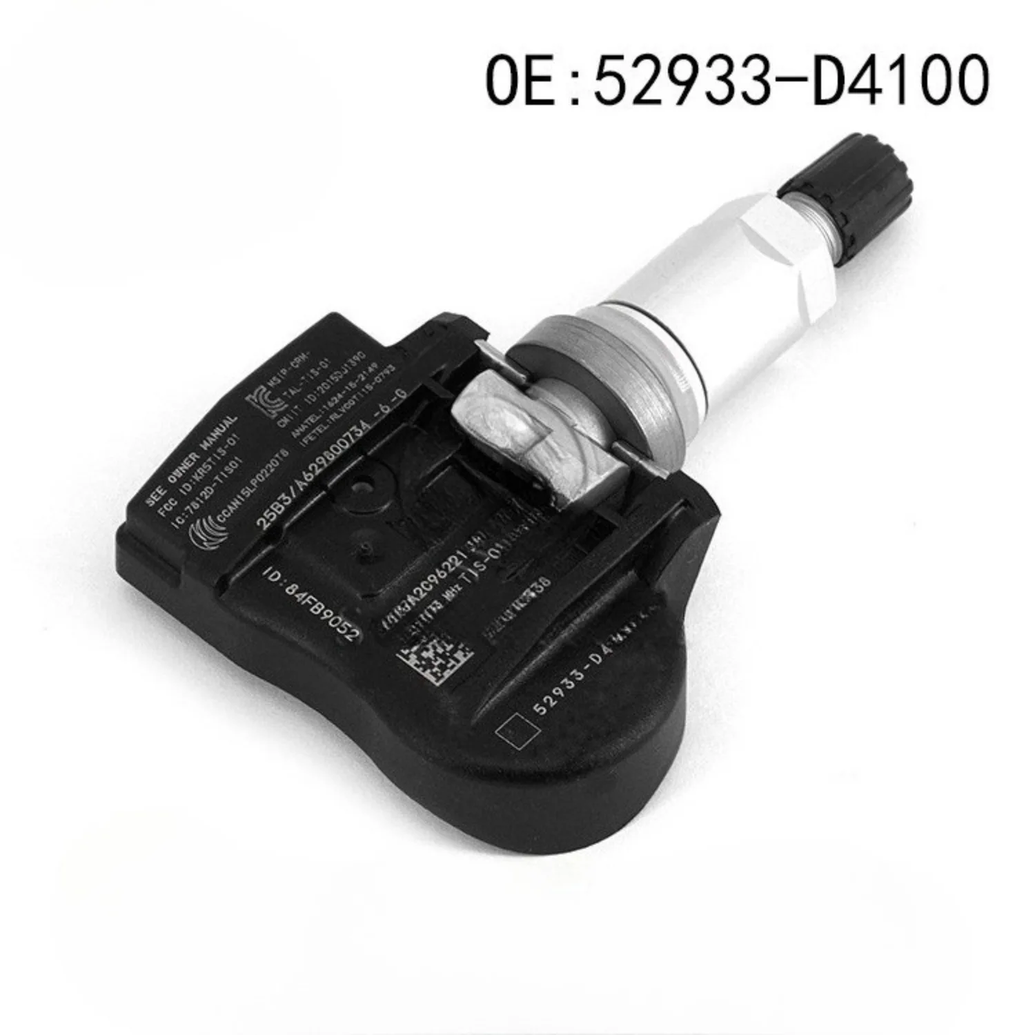 

4PCS Tire Pressure Sensor 52933-D4100 TPMS For 2017 2018 2019 KIA Optima Sportage Sorento Genesis Ioniq 52933D4100