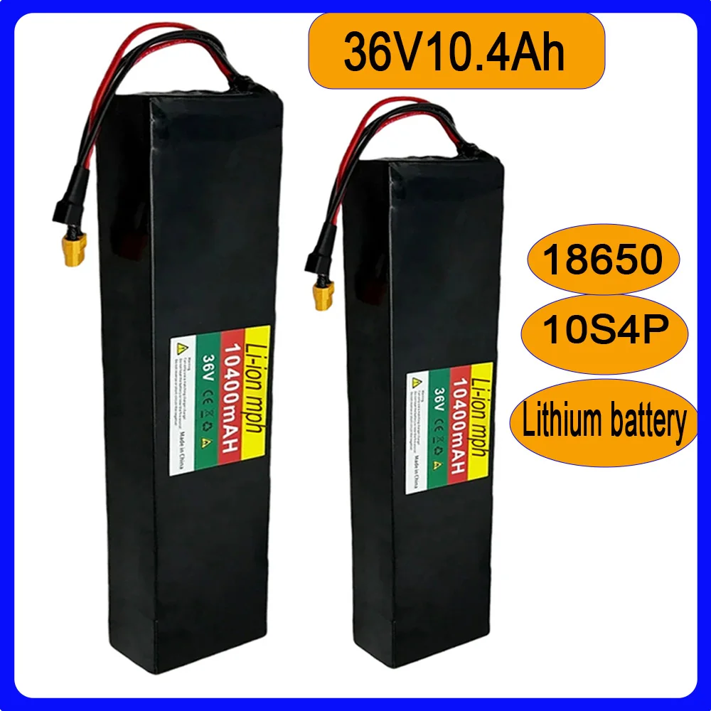 

Genuine 10S4P 36V 10.4Ah bateria litio para patinete 18650 bateria para bateria patinete electrico 750W-1000W con BMS