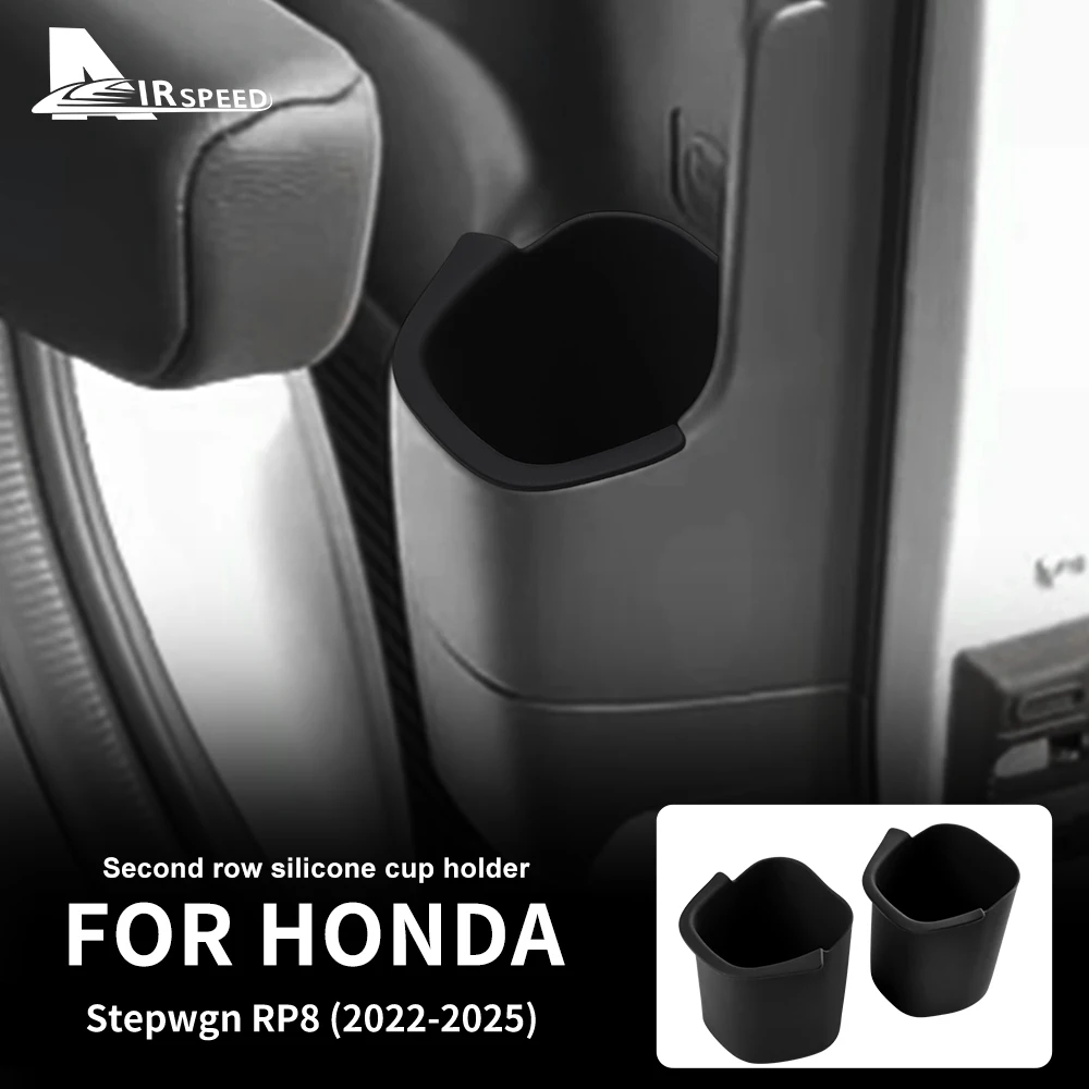 

RHD for Honda Stepwgn RP8 2022-2025 new 6th Generation Second-row Seat Cup Holders Interior Anti-slip Mat Silicone Storage Boxes
