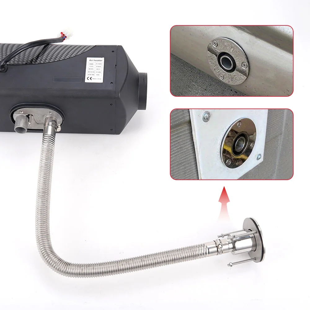 Выхлопная труба нагревателя, прямая головка/elbow, 24 мм, нержавеющая сталь 316, универсальная для выхлопной трубы воздушного дизельного нагревателя