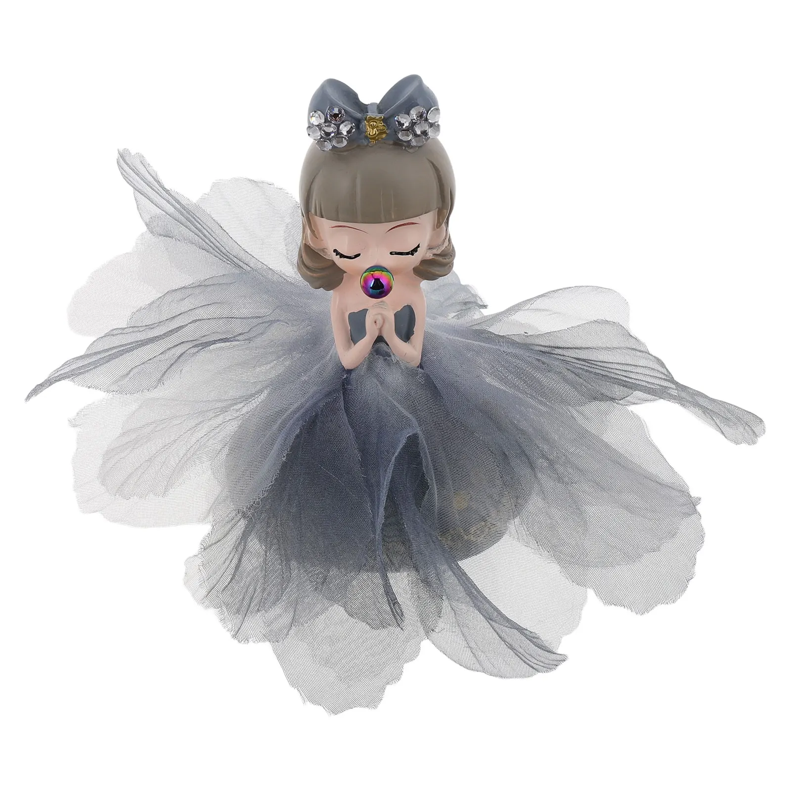

Car Accessories Automotive nament Dashboard Decor Cute Cartoon Girl Statue Hanging Adornment Sweet Interior Charm