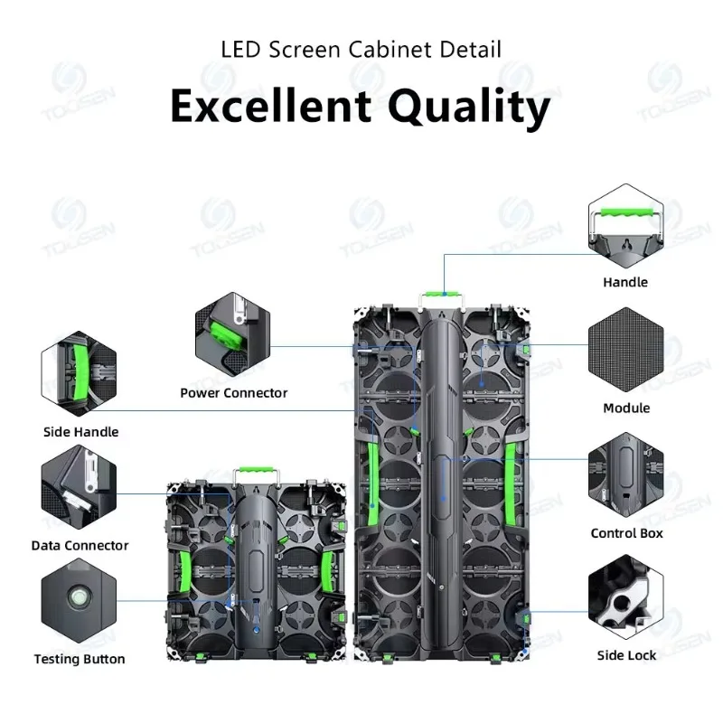 500x1000mm Full LED Display System P2.6 P2.9 P3 Indoor Outdoor Stage Video Wall For Live Show Performance Events view 2