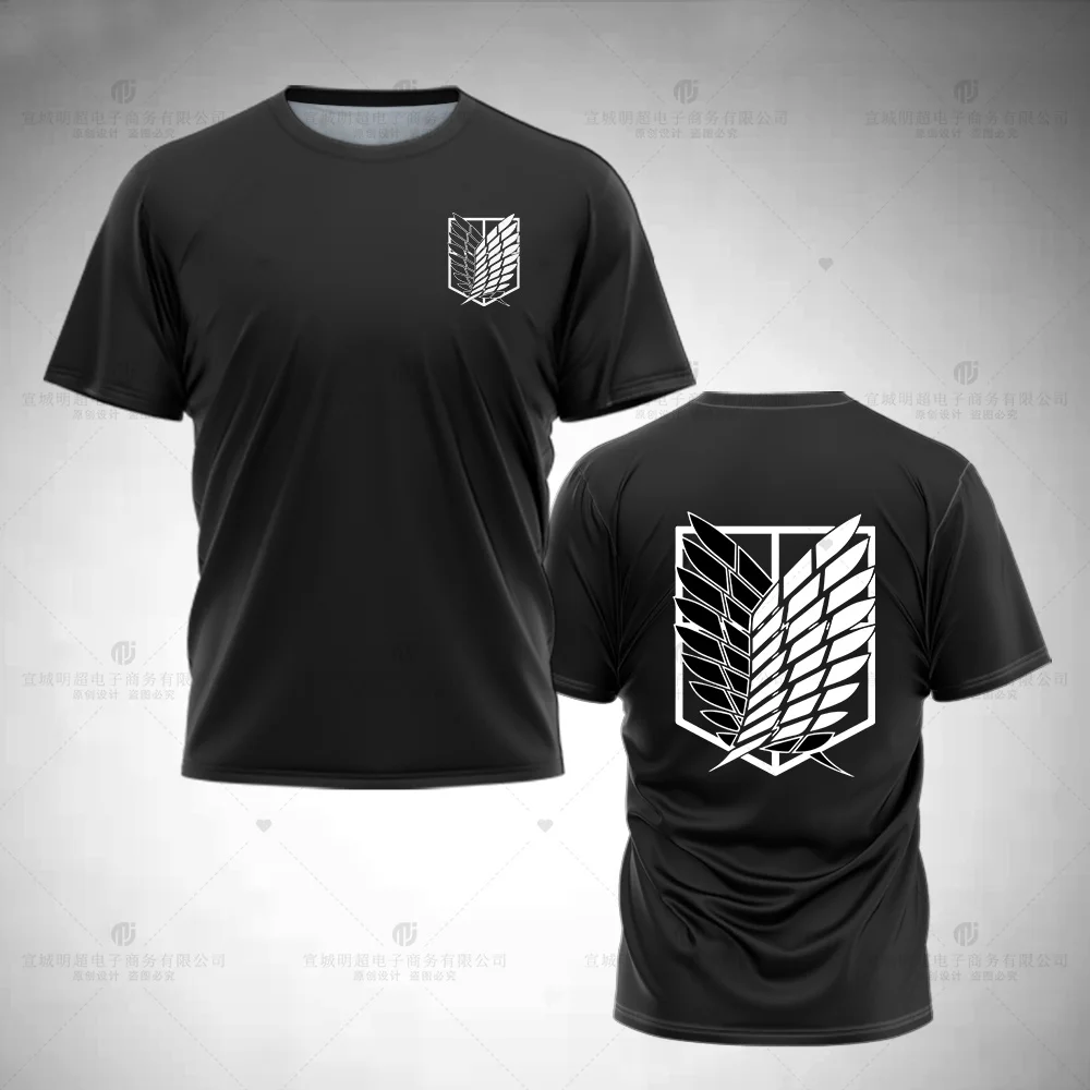 Anime T-Shirt Scout Legion Shingeki No Kyojin T-Shirt Attack on Titan Giant Short Sleeve Tops Polyster Men and Women Clothing