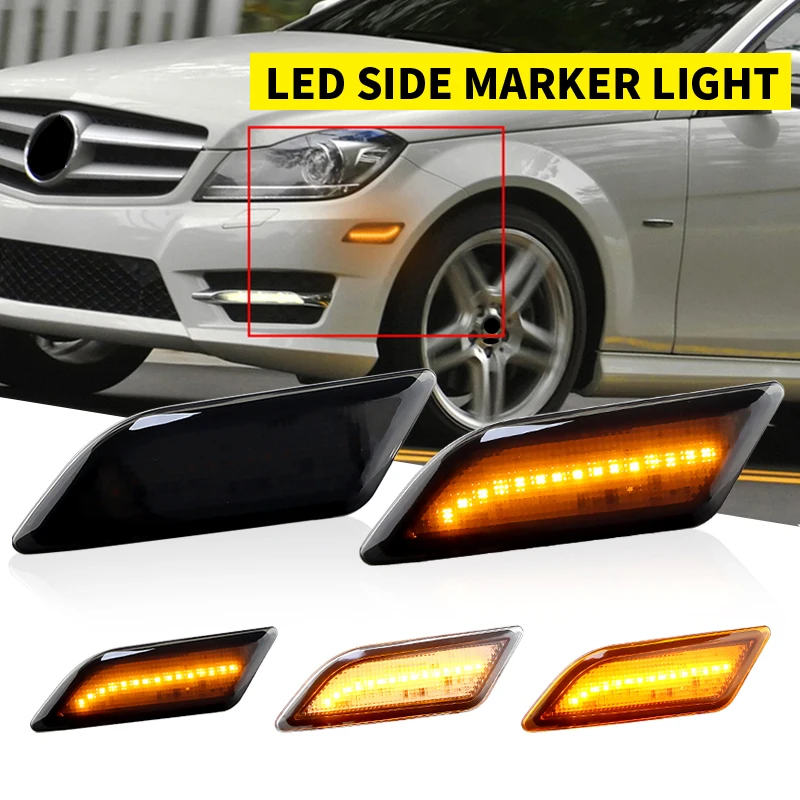 Für Benz W204 C-Klasse 2012 2013 2014 C250 C300 C350 C63 AMG Basis Limousine Vorne Bernstein Led fender Seite Marker Lichter A2049067401