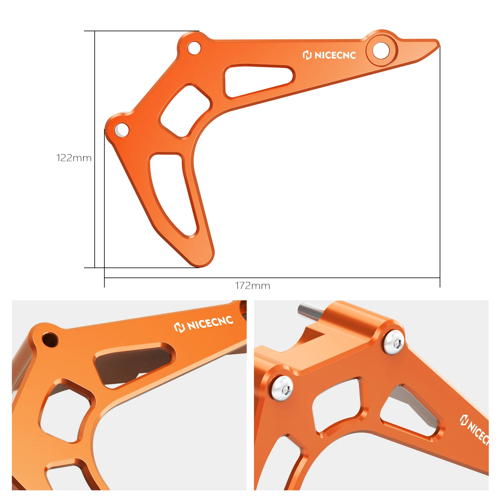 NiceCNC Case Saver Chain Guard Sprocket Cover For KTM 690 SMC R 690 Enduro R 2009-2022 Husqvarna 701 Enduro Supermoto 2016-2024