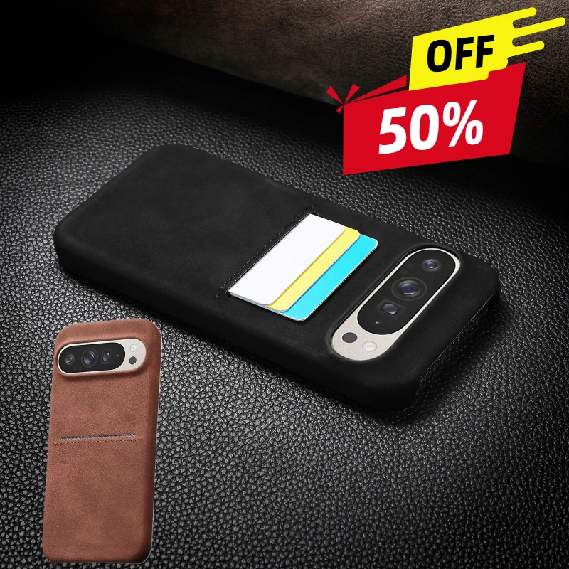 

For Google Pixel 9 Pro XL Case Lambskin Leather Cases For Pixel 8Pro 7A 7Pro Shockproof Phone Cover Back Coque Carcasa