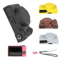 Camera Bag for Canon G7X3 Silicone Case Protective Cover G7X Mark III Lens Cap Soft Shell Shockproof Dustproof 2