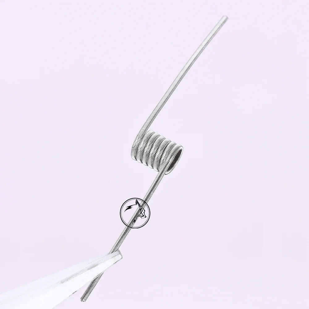 10szt/pudełko wolfcoolvape MTL Fused Clapton Coil 0.65ohm dla vape rda rta SS316L 30GA*2+38GA MTL Fused Clapton