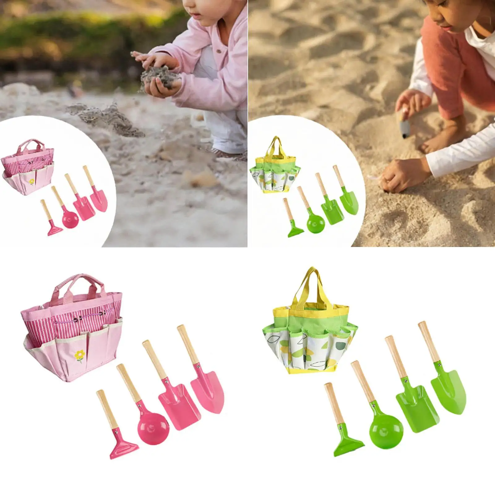 5Pcs Kids Gardening Tools Set Kids Garden Tools for Transplanting Planting