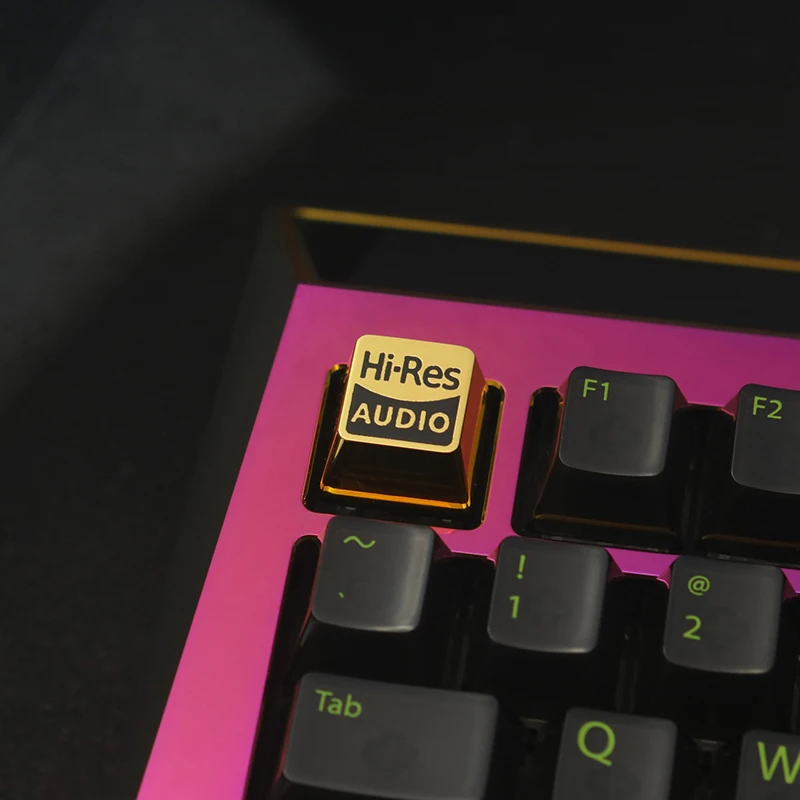 HIFI Hi Res Audio Artisan Keycap R4 OEM Height for Cherry MX Mechanical Keyboard Zinc Aluminum Alloy Metal GK61 Anne Pro 2