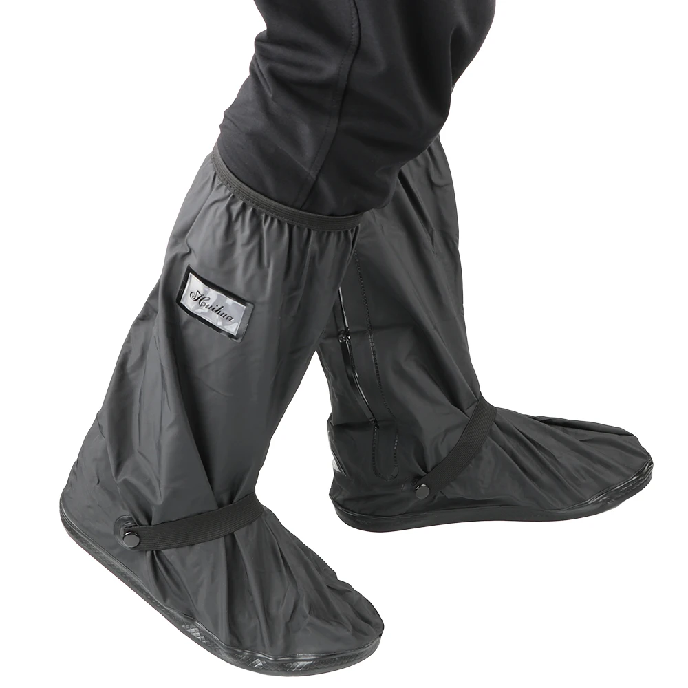 Non-Slip Boot Covers Unisex Shoes Protectors Motorcycle Scooter Bike Rain Shoes Cover 1 pair Waterproof for Rainy Snowy Day