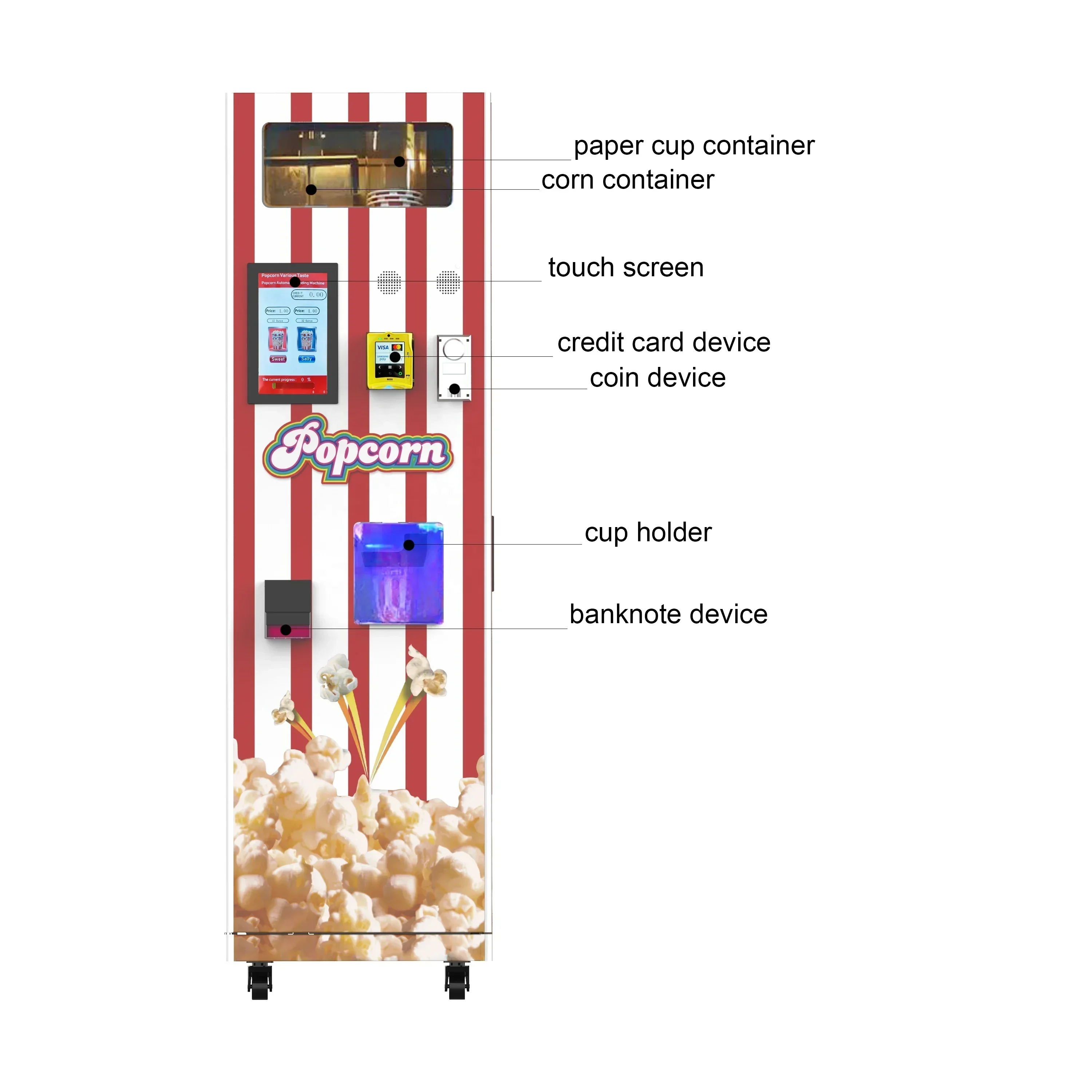 Hot SalesHot Selling And Durable Easy To Manage Automatic Machine Popcorn For Fast Commercial Make Money Itself In Cinema For Ev