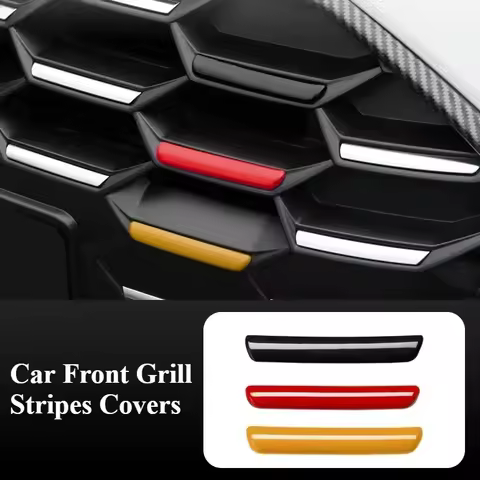 For Audi A3 8Y 2023 2022 2021 Car Front Grill Stripes Covers Grid Stripes Clip Motorsport Decoration Stickers Styling