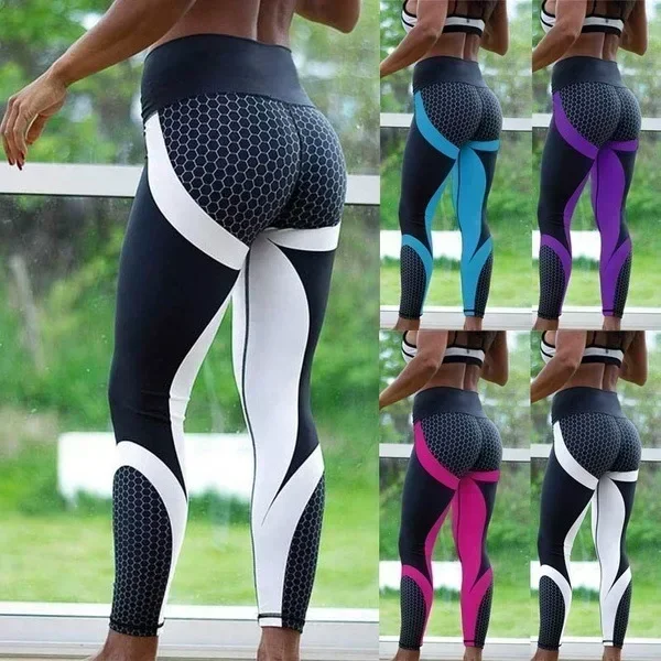 Pantaloni da yoga stampati da donna push up professionali da corsa fitness palestra leggings sportivi pantaloni attillati leggins a matita