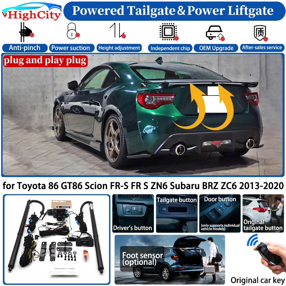 for Toyota 86 GT86 Scion FR-S FR S ZN6 Subaru BRZ ZC6 2013-2020 Smart Powered Tailgate Power Liftgate System Trunk Lift Kit