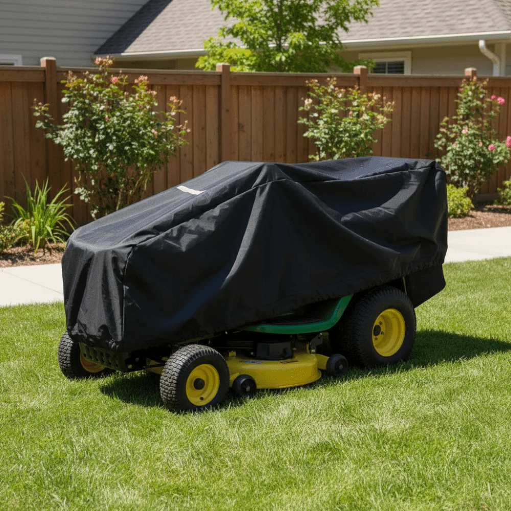 Waterproof Lawn Mower Cover UV Protector Oxford Cloth Protective Cover Rainproof Protective Sleeve Dust Protection Cover