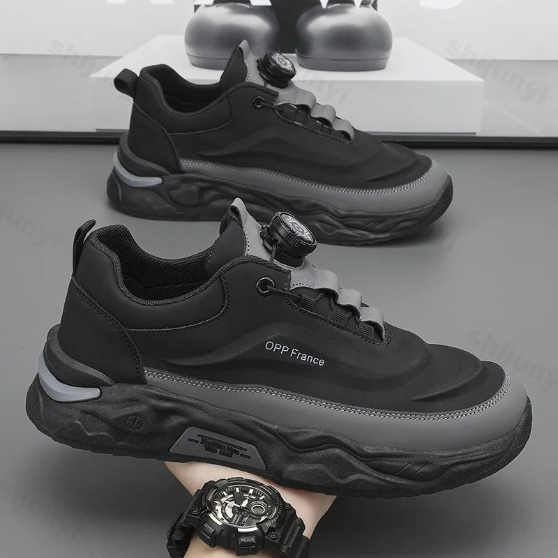 

Men Vulcanized Shoes 2025 Autumn Running Shoe Outdoor Casual Platform Fashion Sneaker Anti Slip Sport Shoes Zapatos Para Hombres