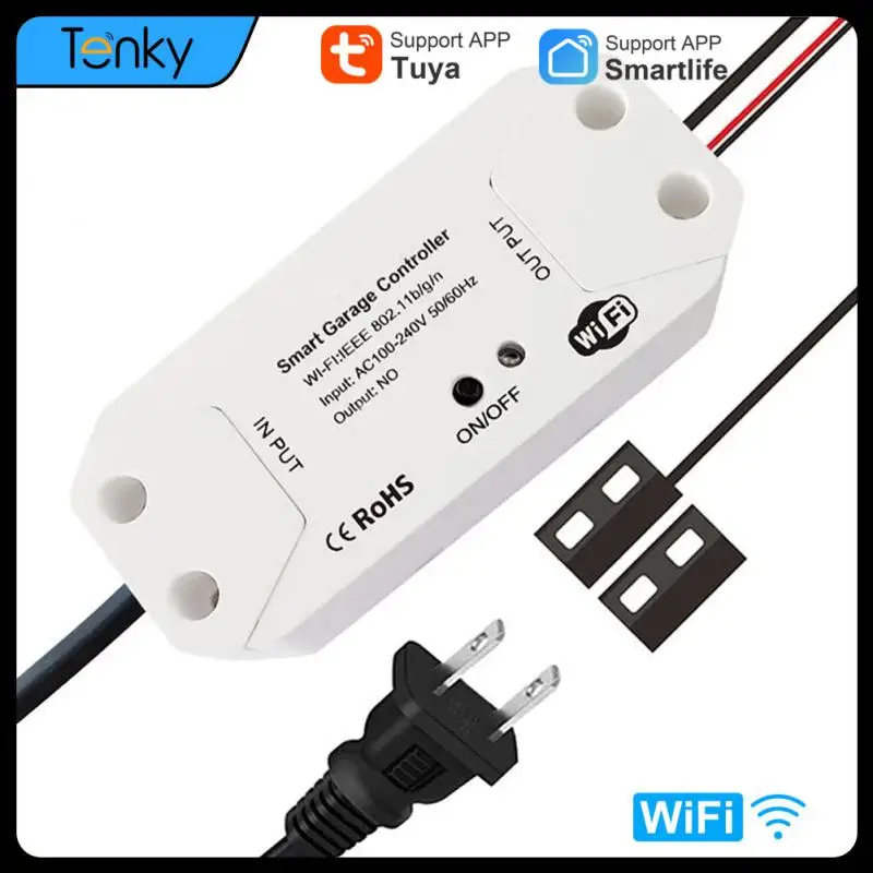 

Tuya WiFi Smart Garage Door Opener Controller 2.4G Garage Door Controller Remote Timing Control Open&close No Need Gateway