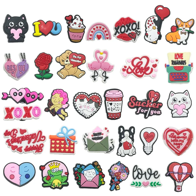 Random set Sprots series Pink series Hot seller DIY shoe flower Cartoon Sandal Wristbands Decorations Buckle Shoes Ornament Gift