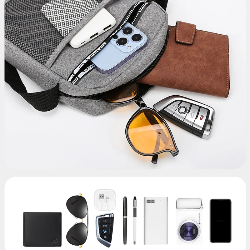 Men\'s Waterproof Messenger Bag Crossbody Shoulder Bags Fashion Oxford Casual Handbags For Work Business Satchel Purse Handbag