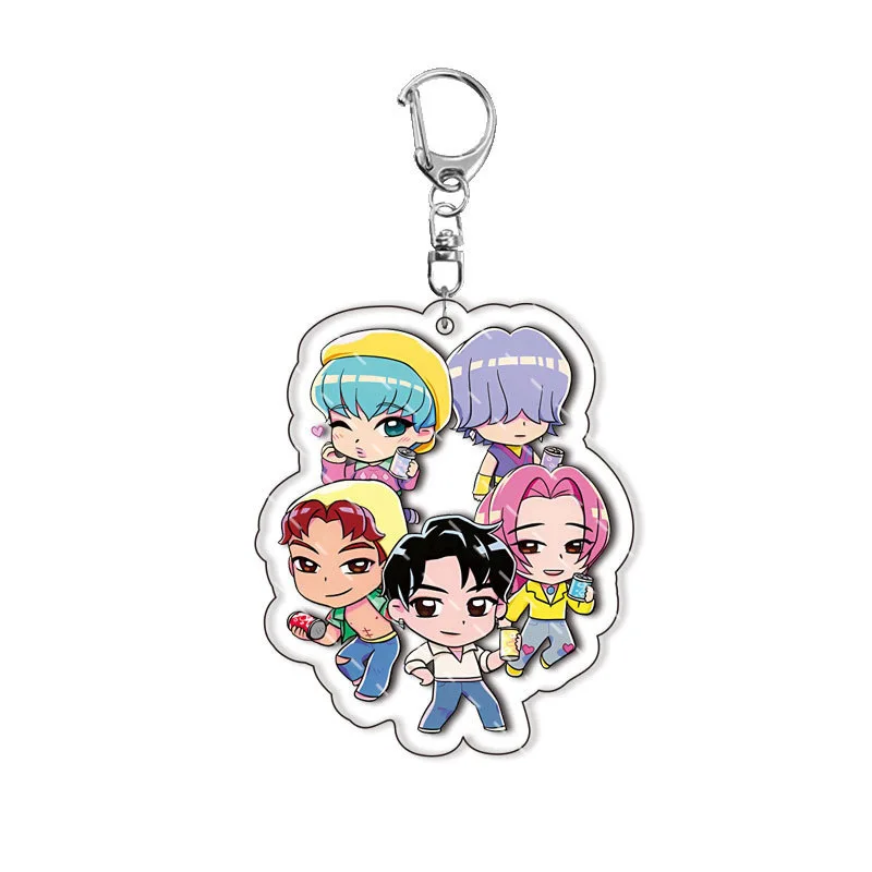 

New Arrival K-Pop Demon Hunters Derpy Acrylic Keychain Pendant Kawaii Chibi Korean Anime Girl Gift