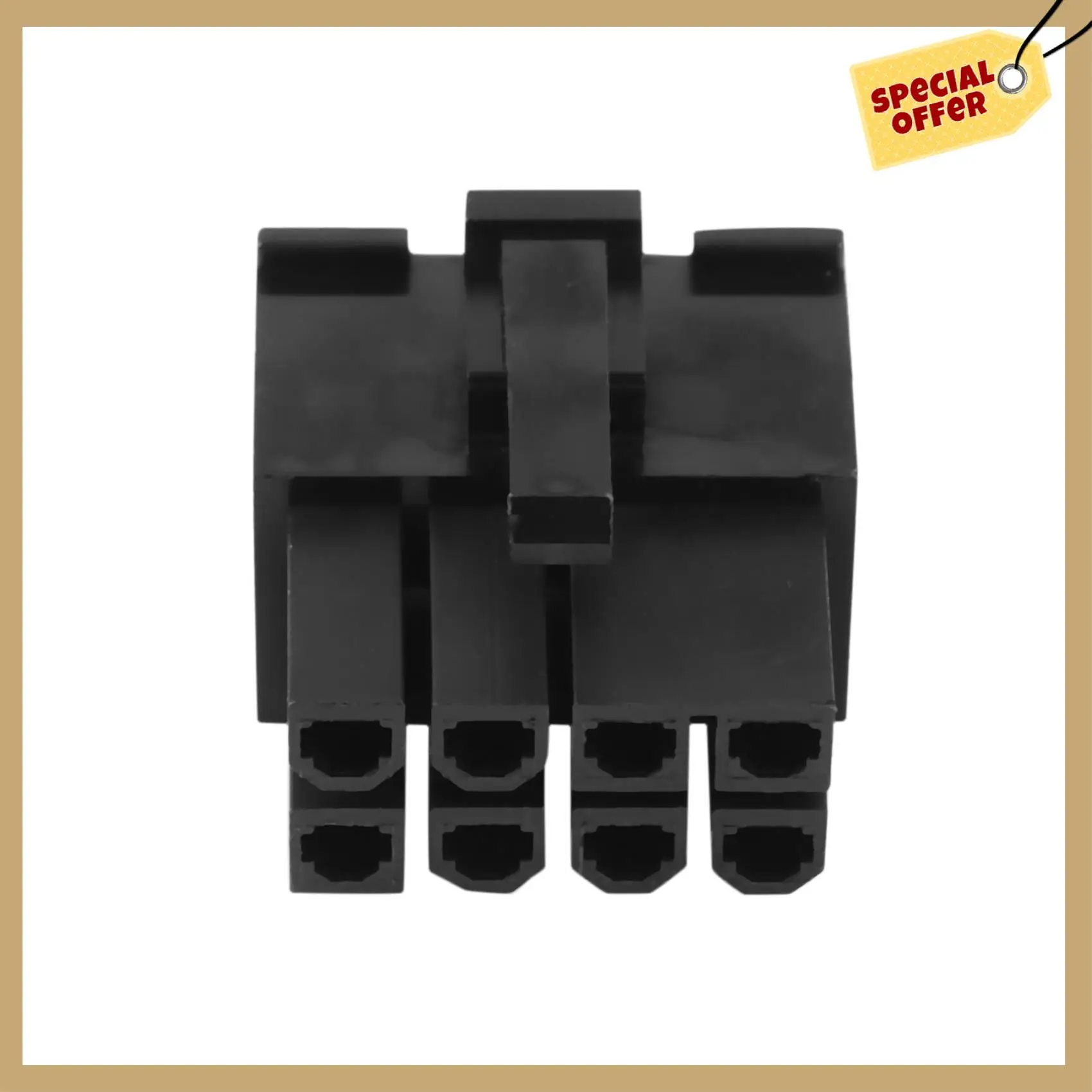 Стабильная производительность-30 шт. 4,2 мм 8P 8PIN штекер PCI-E Pcie разъем питания пластиковый корпус для ПК компьютер ATX видеокарта графический процессор, черный