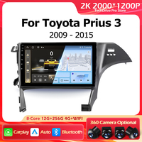 4G Navigation GPS Car Radio For Toyota Prius 3 XW30 2009 - 2015 Car Radio Multimedia Video Player Android Auto Carplay WIFI