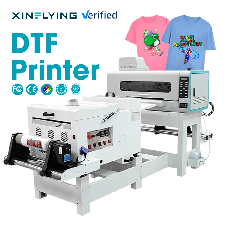 Stable Production 42cm DTF Printer with Honson Board Digital T-Shirt DIY  Printer  2 heads Dtf Printer with Shaker