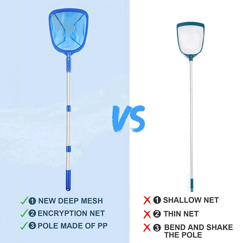 

Pool Cleaning Net Professional Large Capacity Heavy Duty Fine Debris Pool Cleaning Basket Pool Supplies