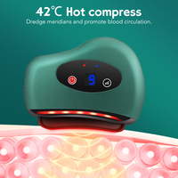 Electric Scraping Vibration Massage Hot Compress Dredging Meridian Lymphatic Drainage Soothe Tense Muscles Gua Sha Board