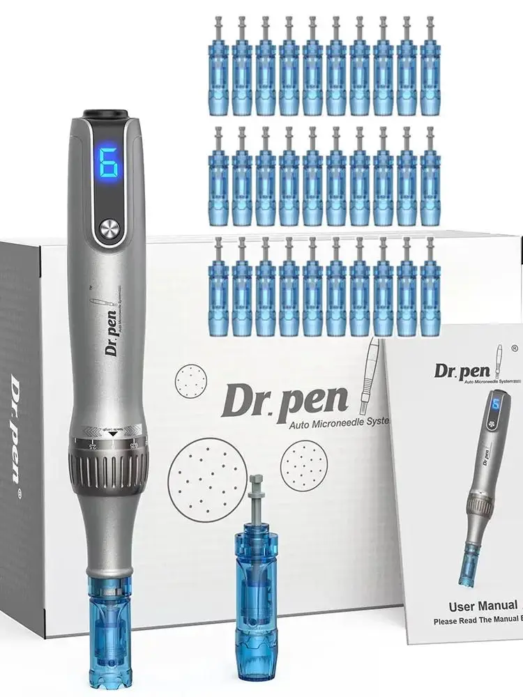 Derma Pen M8S Kit Draadloze Microneedling Pen 3L Connector Huidverzorgingsapparaat met 32 stuks 0.2mm naaldcartridges - afbeelding 2