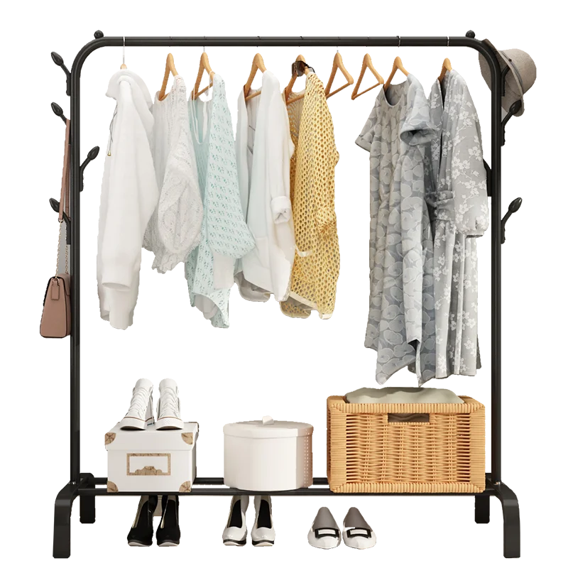 

Simple Foldable Clothesline Stand Indoor Bedroom Balcony Clothes Drng Ra Metal Material Windproof Design Home Organization
