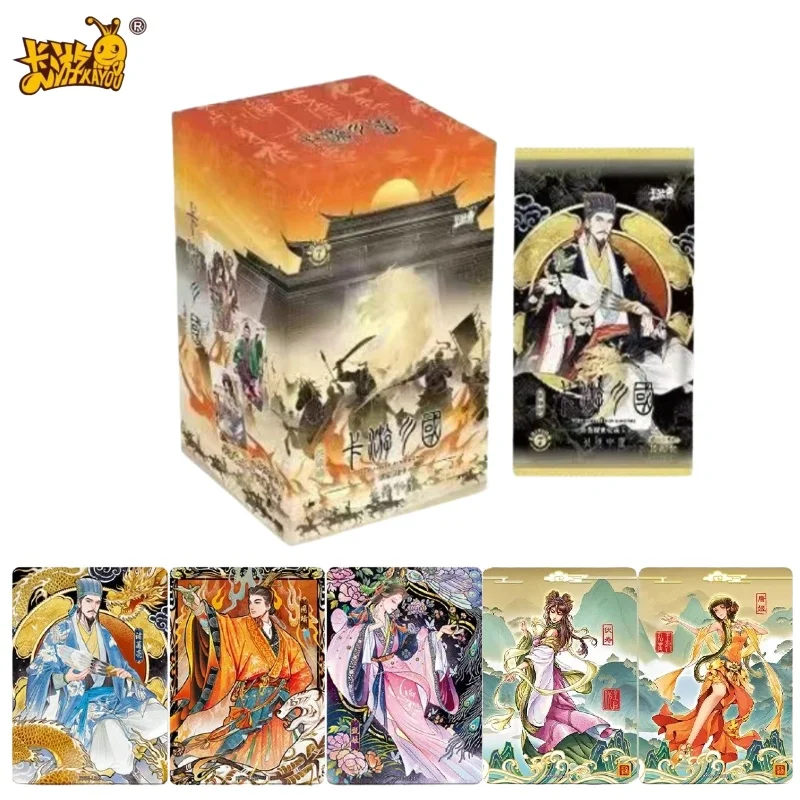 Kayou Official Three Kingdoms Historical Figures Collectible Trading Cards Booster Box, Ancient Chinese Classic Romance of The