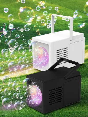 10 hole fully automatic bubble blowing handheld electric bubble machine toy outdoor birthday without battery and bubble water
