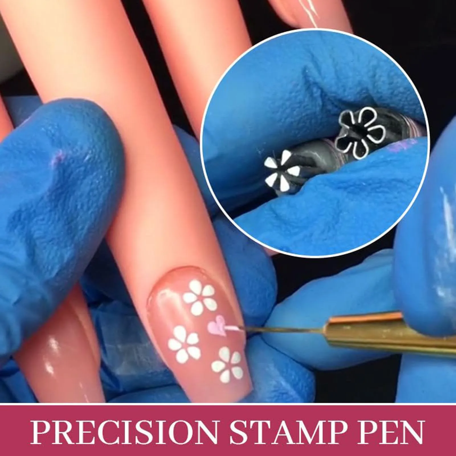 

6pcs Nail Art Stamp Pen Set Nail Graffiti Nail Art Dotting Tools for Professional Nail Salon Use