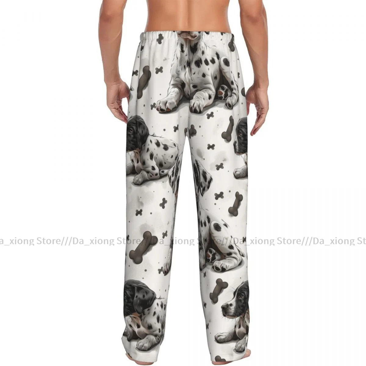 Pantalon de pyjama pour chiot daltravaillait en pour homme, bas de sommeil masculin, FJM Lounge