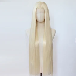 Blonde Synthetic Lace Front Wig 40inch Long Straight Blonde 613 Lace Front Synthetic Wig Pre Plucked Natural Hairline