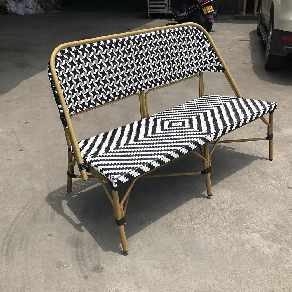 Factory Direct 2026 Outdoor Courtyard Leisure Balcony Loveseat Rattan Garden Chair Foldable Chair