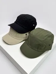 Gorra con visera de ala corta ligera para acampar al aire libre, gorro de verano de secado rápido, informal, a prueba de sol, combina con todo, para hombre y niño