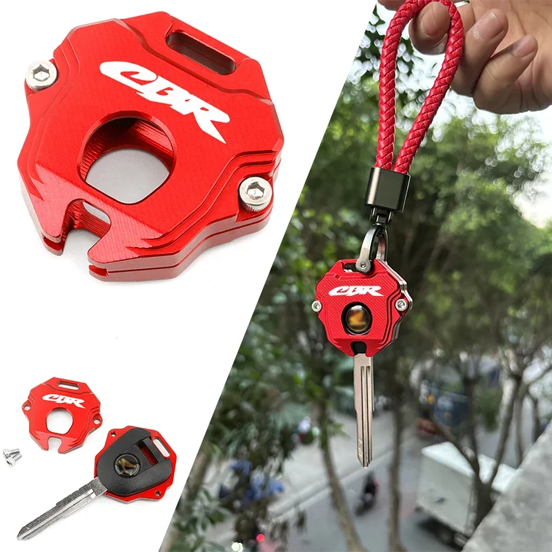 For HONDA CBR650R CBR600RR CBR1000RR CBR500R CBR 650R 600RR 1000RR 250RR Motorcycle CNC Key Case Cover Shell Keychain