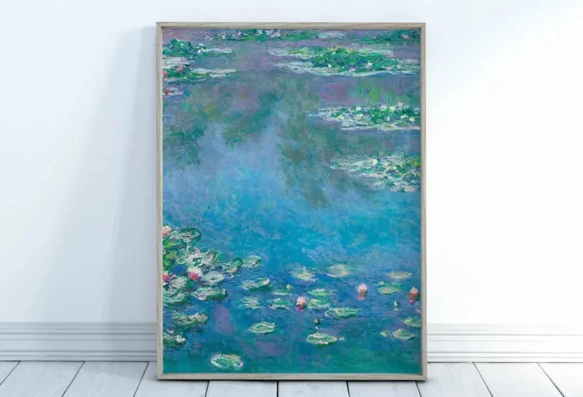 Claude Monet Impressionist Landscape Canvas Painting Modern Abstract Wall Art Nordic Poster Print for Living Room Home Decor